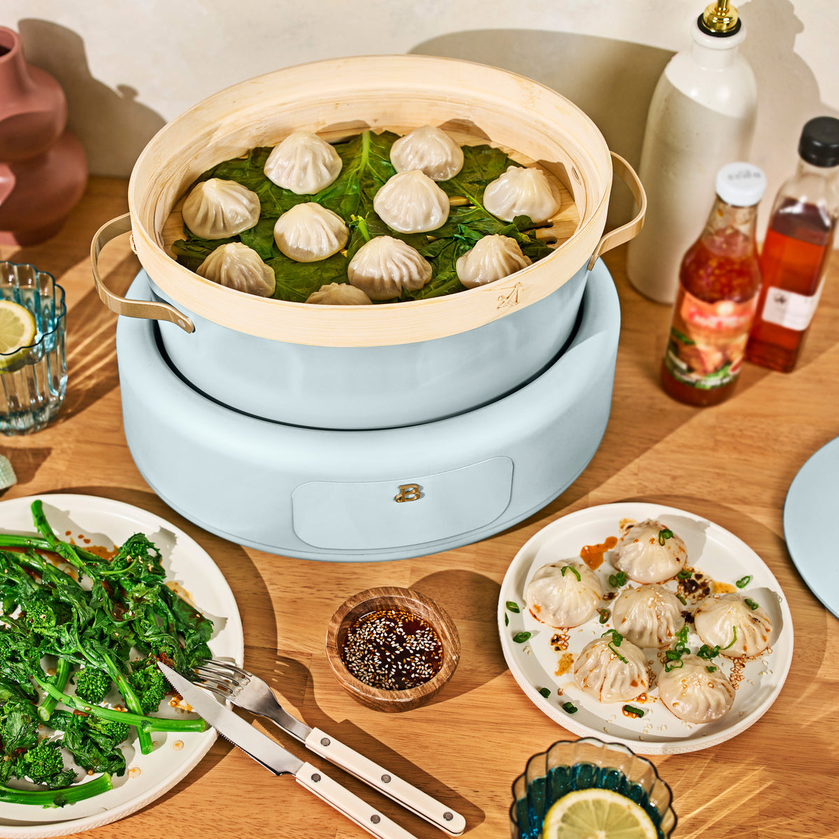 Beautiful 8.0 QT 10-in-1 Prog Multi-cooker w/ Bamboo Steamer – Beautiful™