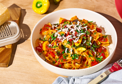 Farfalle with Summer Vegetable Marinara