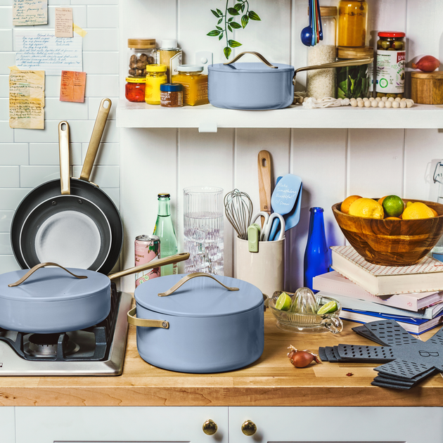 Kitchen Art Ceramic Pot set Nonstick Dishwasher Safe Cookware Set, Nonstick  Pots