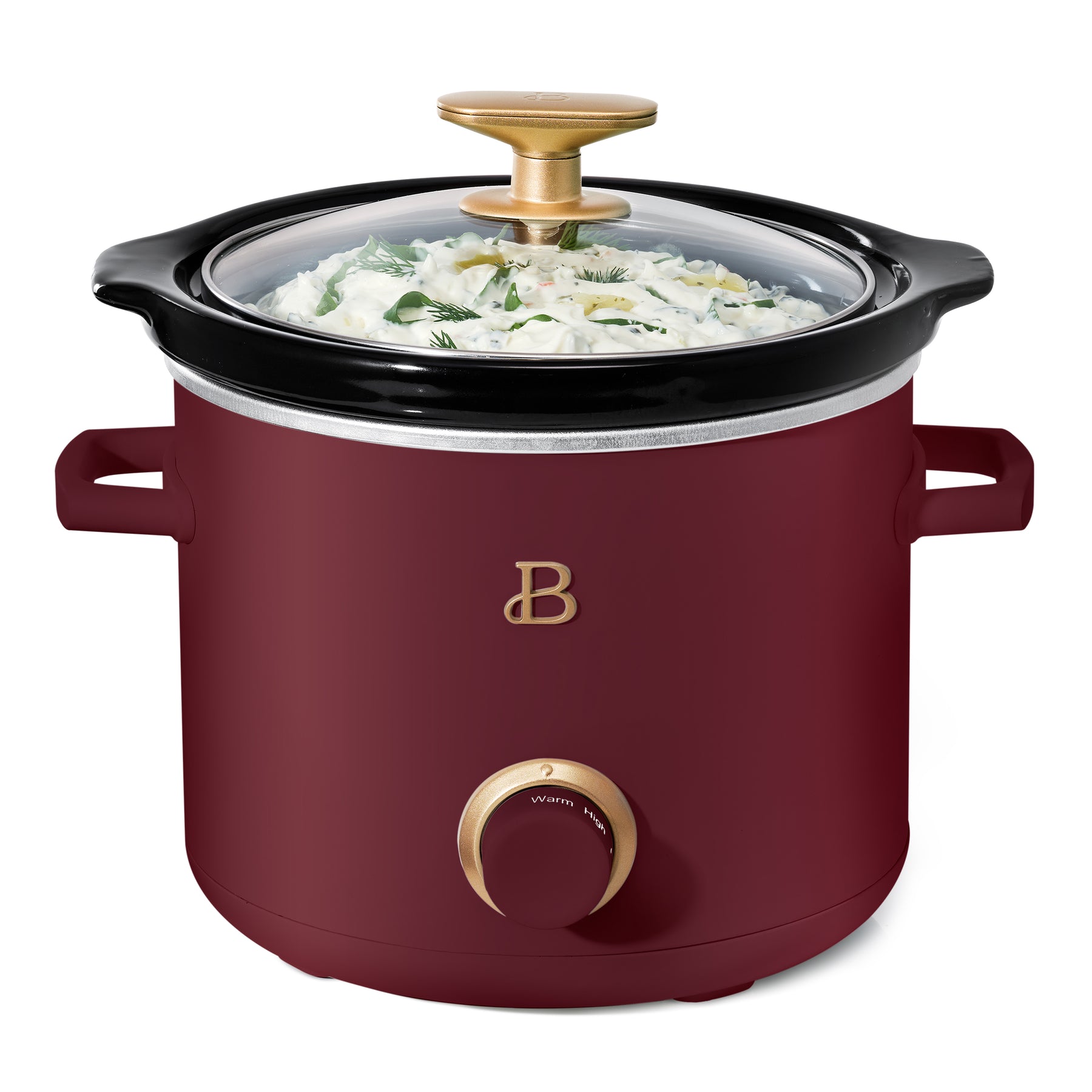2qt Slow Cooker Set, 2-Pack, White Icing and Merlot – Beautiful™