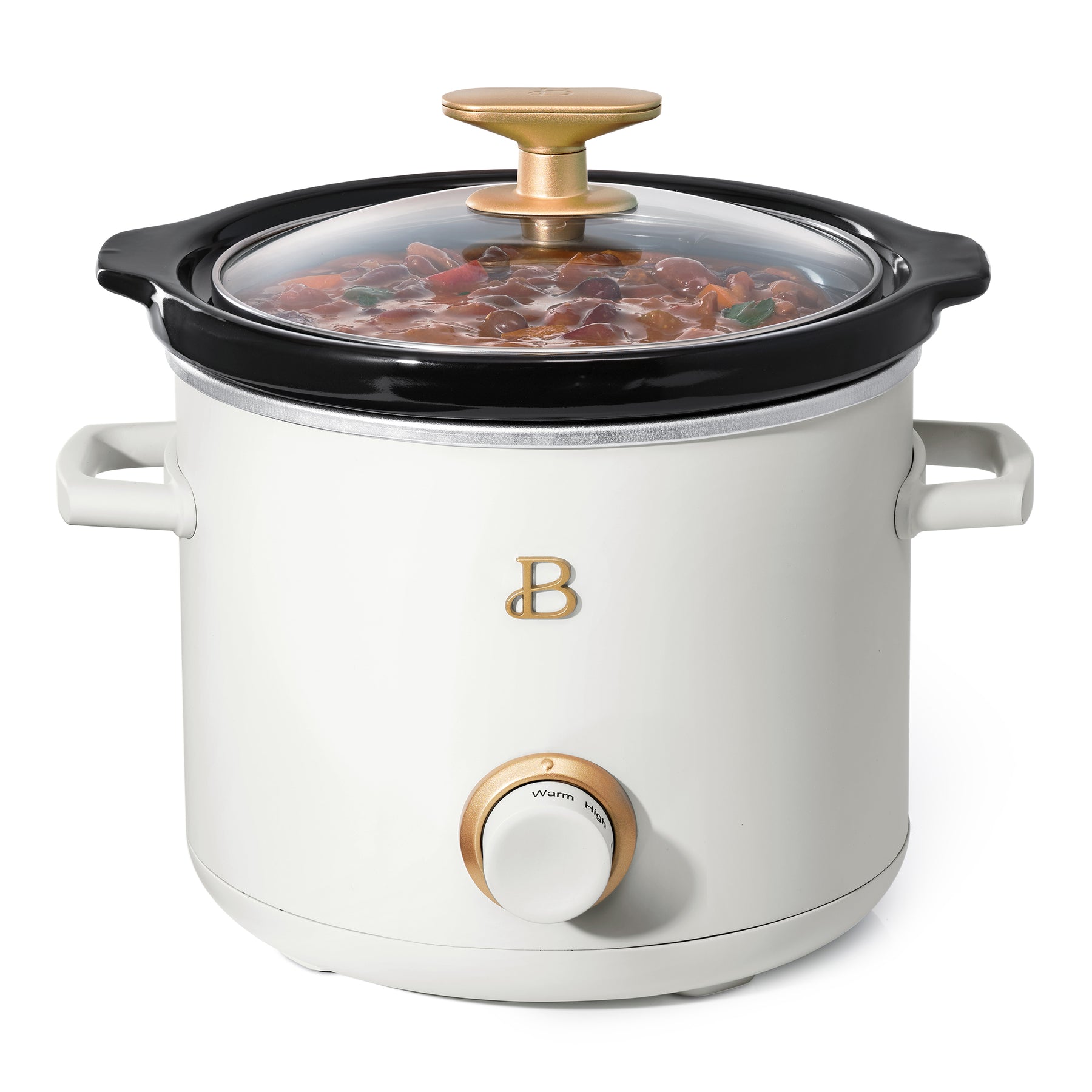 Beautiful 2 qt Slow Cooker Set, 2-Pack, White Icing and Merlot by Drew  Barrymore, 19340, 100 W