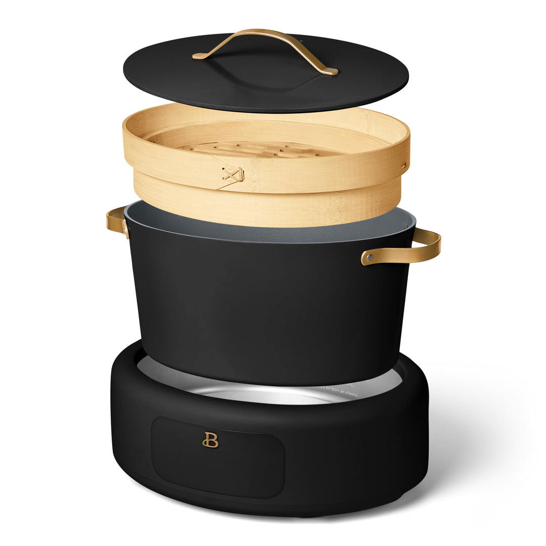 Beautiful 8.0 QT 10-in-1 Prog Multi-cooker w/ Bamboo Steamer