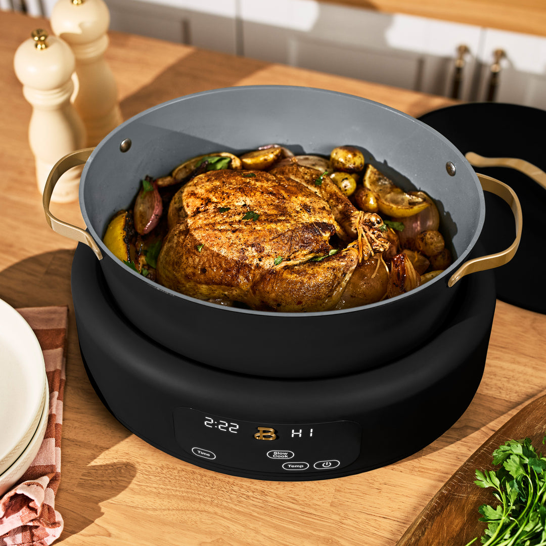 Beautiful 8.0 QT 10-in-1 Prog Multi-cooker w/ Bamboo Steamer