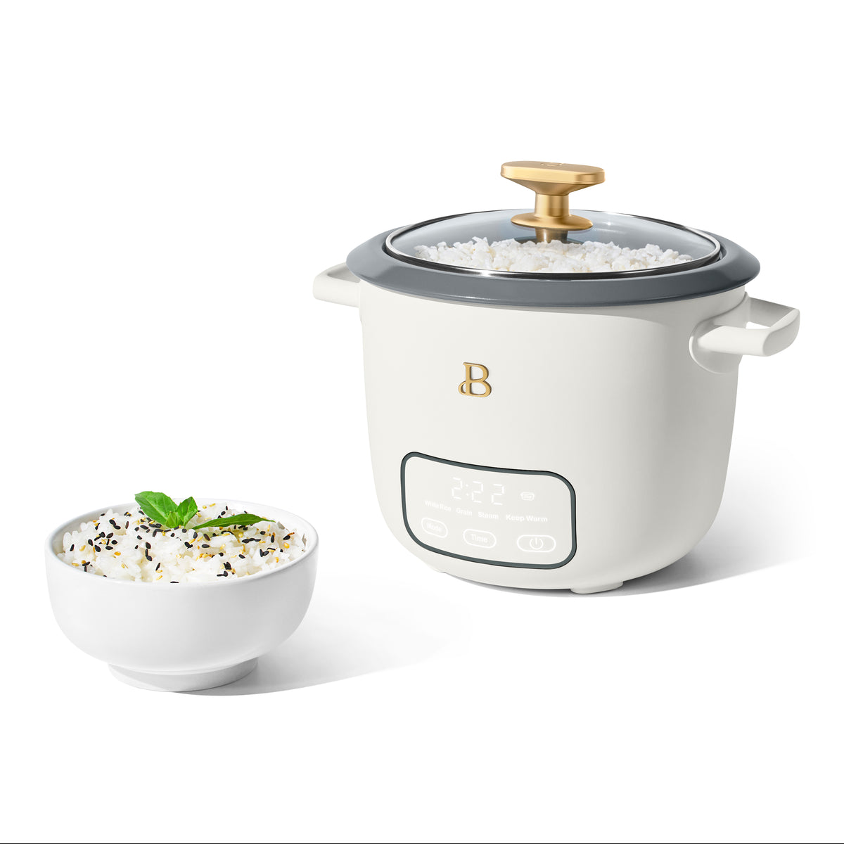 6-Cup Digital Rice Cooker with Glass Lid – Beautiful™