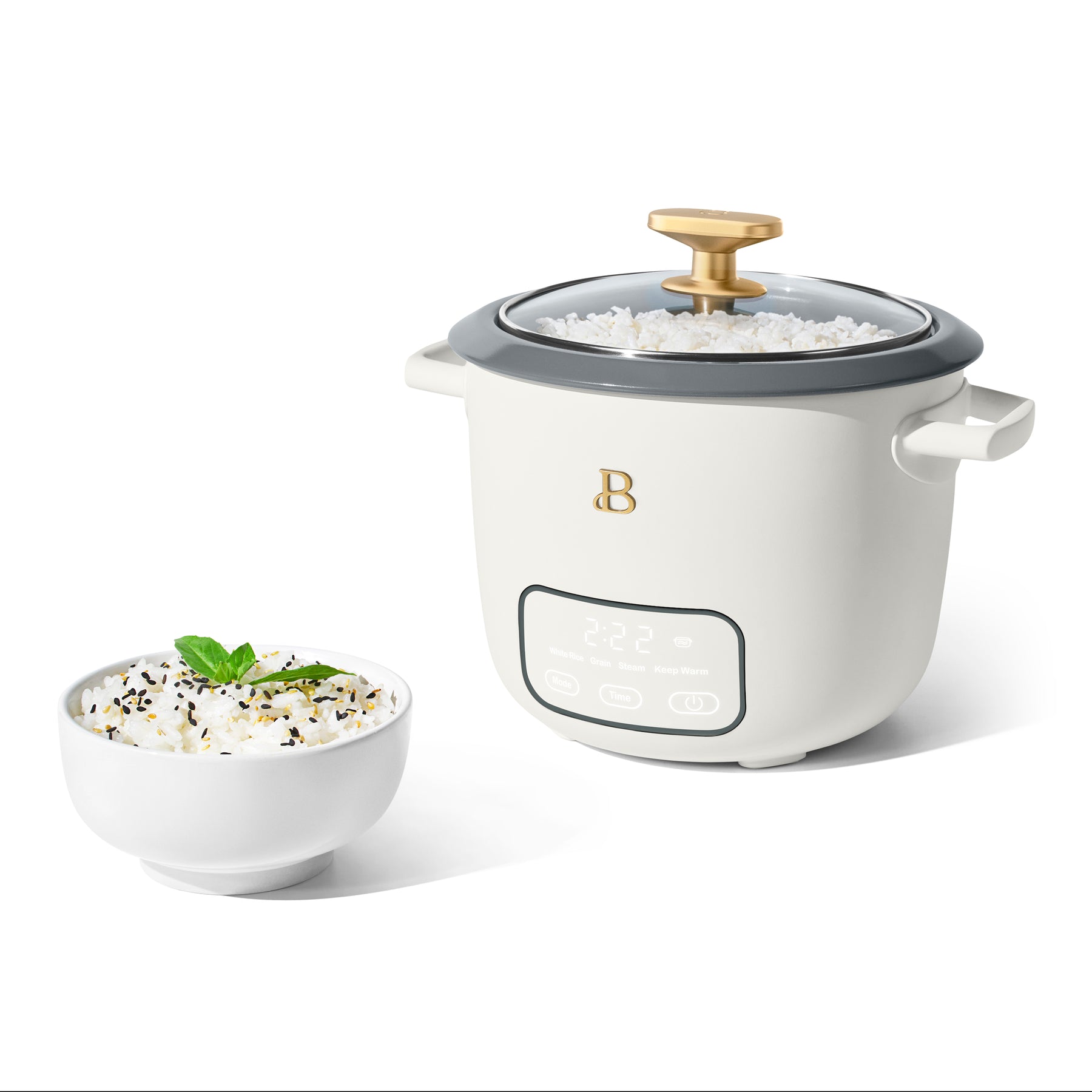 6-Cup Digital Rice Cooker with Glass Lid – Beautiful™