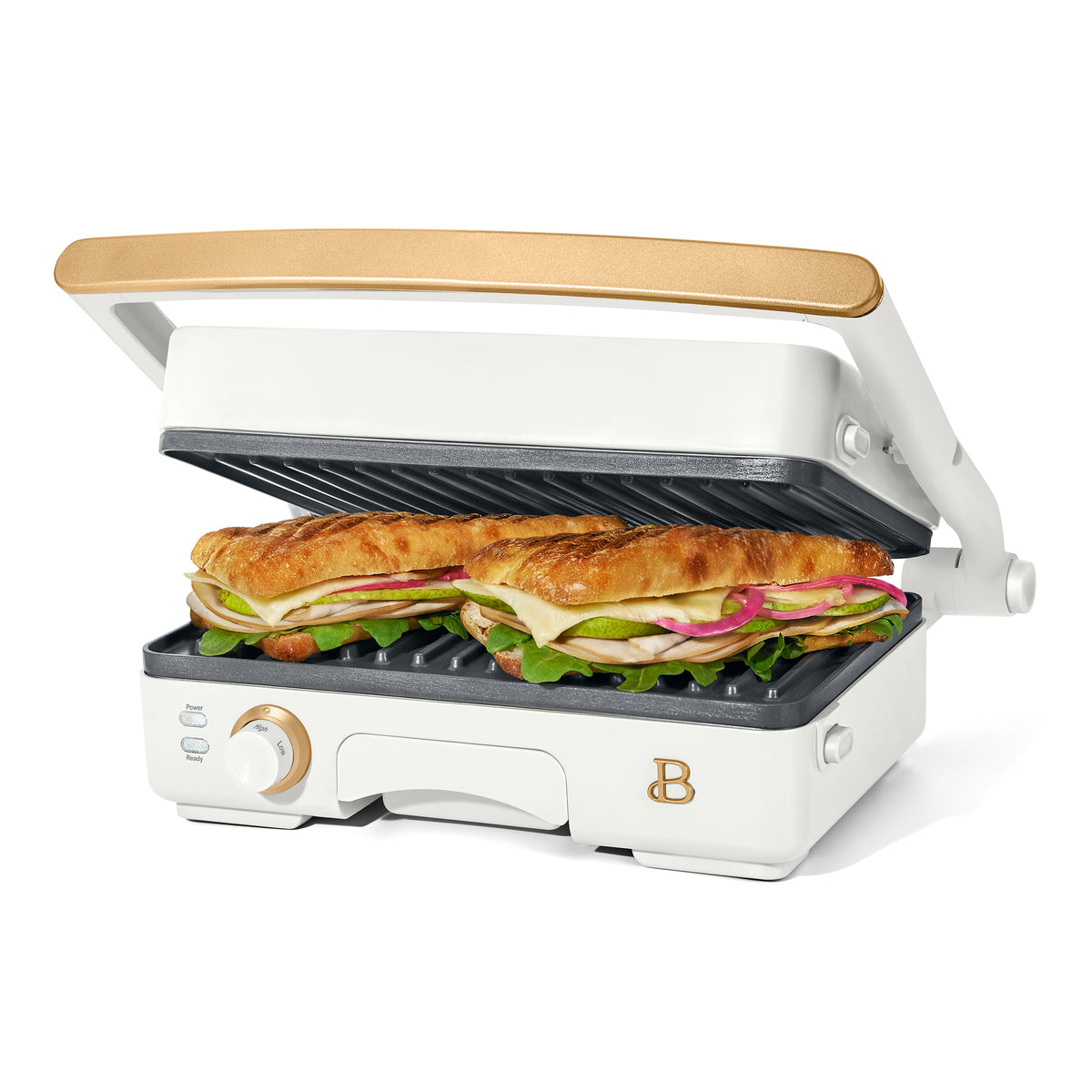 2-in-1 Panini Press & Grill (Black)