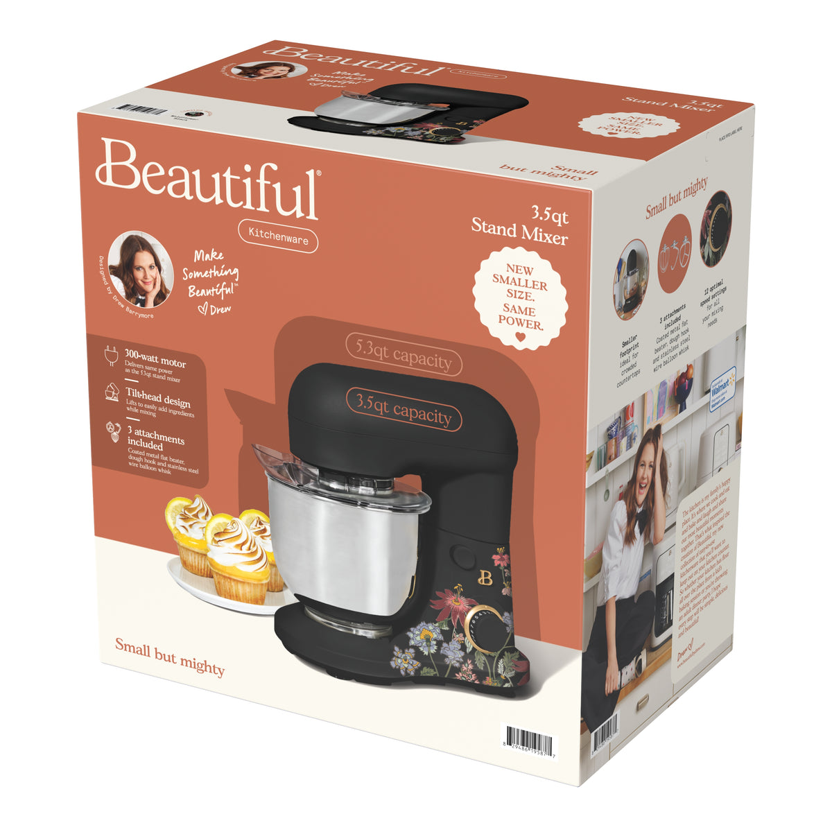 Beautiful 3.5 Qt Stand Mixer, Lightweight & Powerful with Tilt-Head