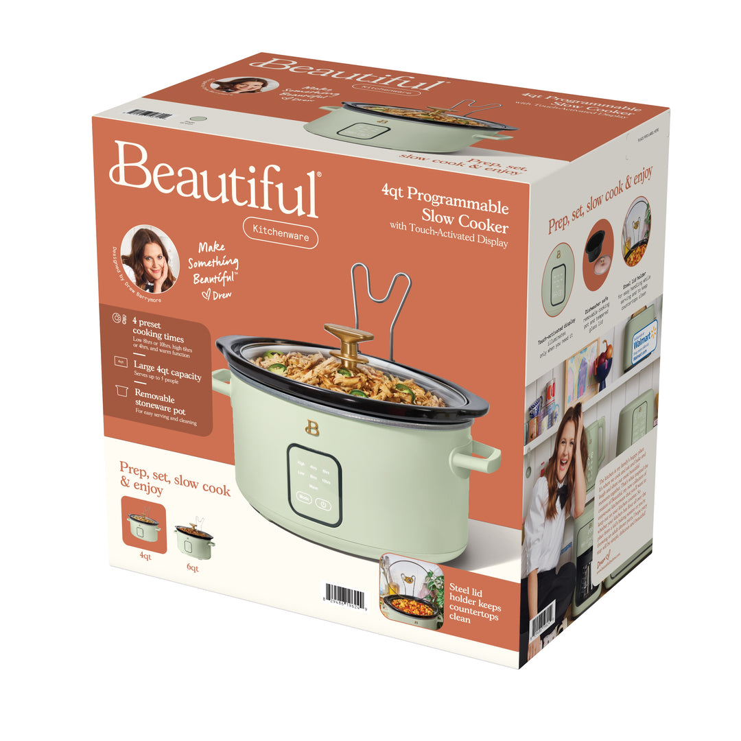 4Qt Slow Cooker with Touch-Activated Display – Beautiful™
