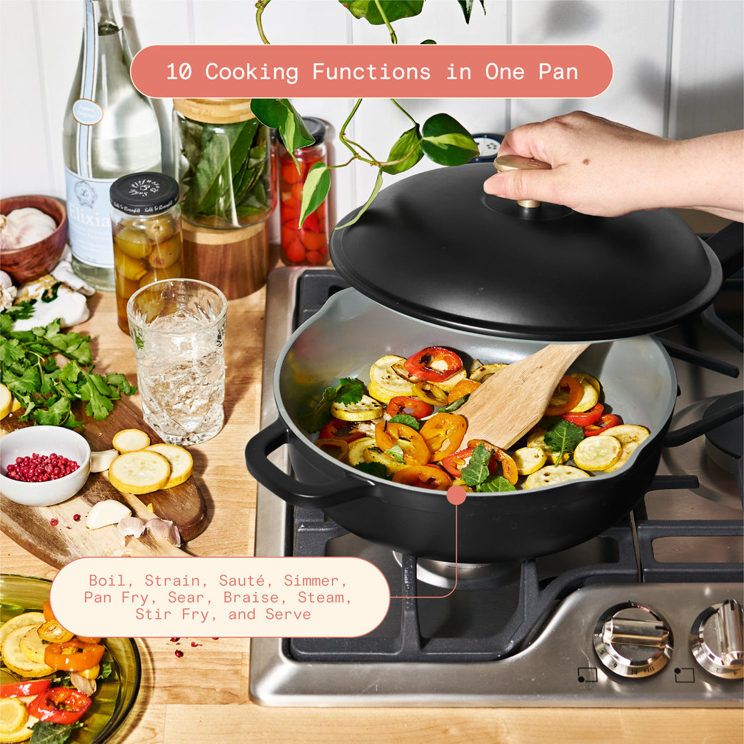 Beatiful Pan Beautiful™ 4qt Ceramic Non-stick Hero Pan™, 3pc Set
