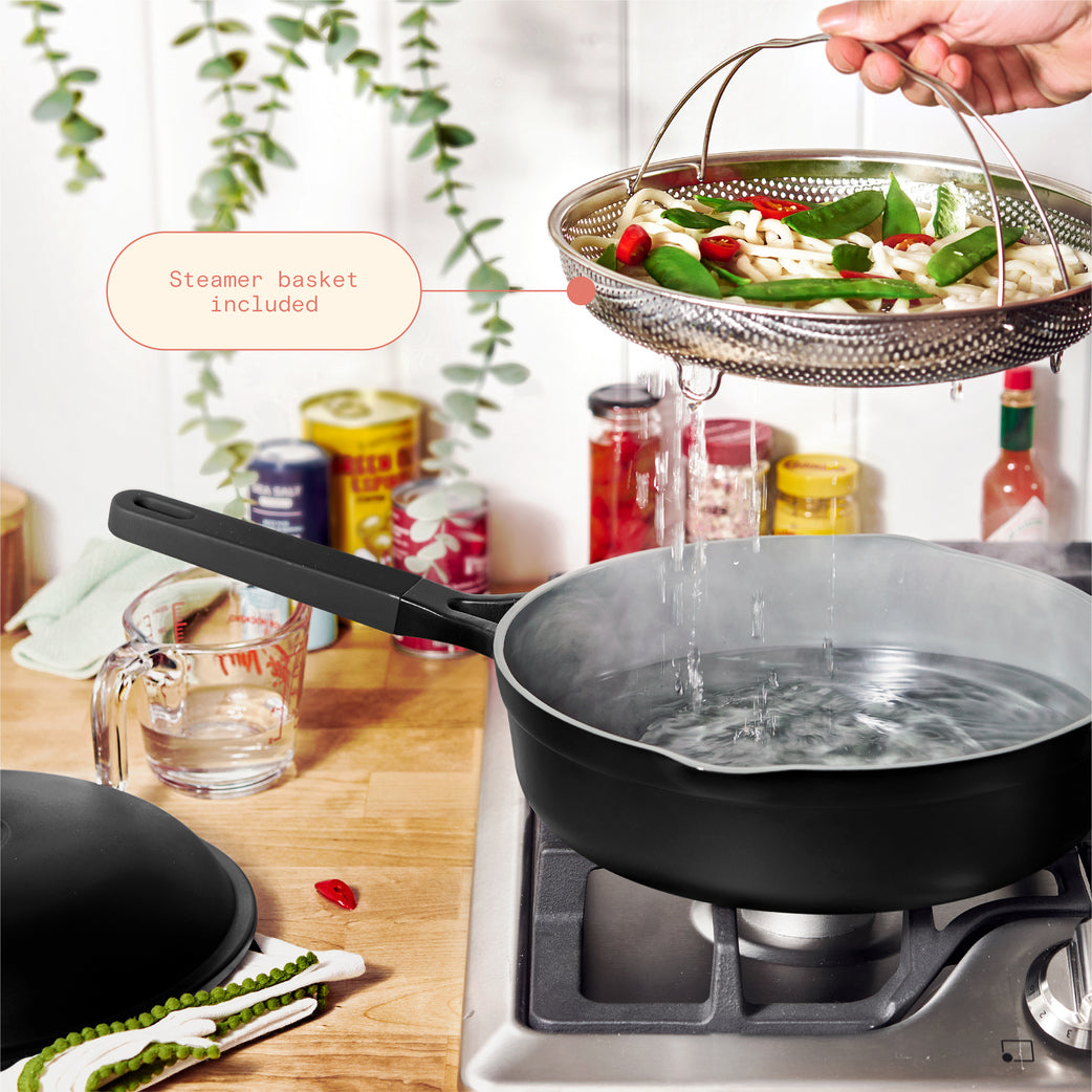 Beatiful Pan Beautiful™ 4qt Ceramic Non-stick Hero Pan™, 3pc Set