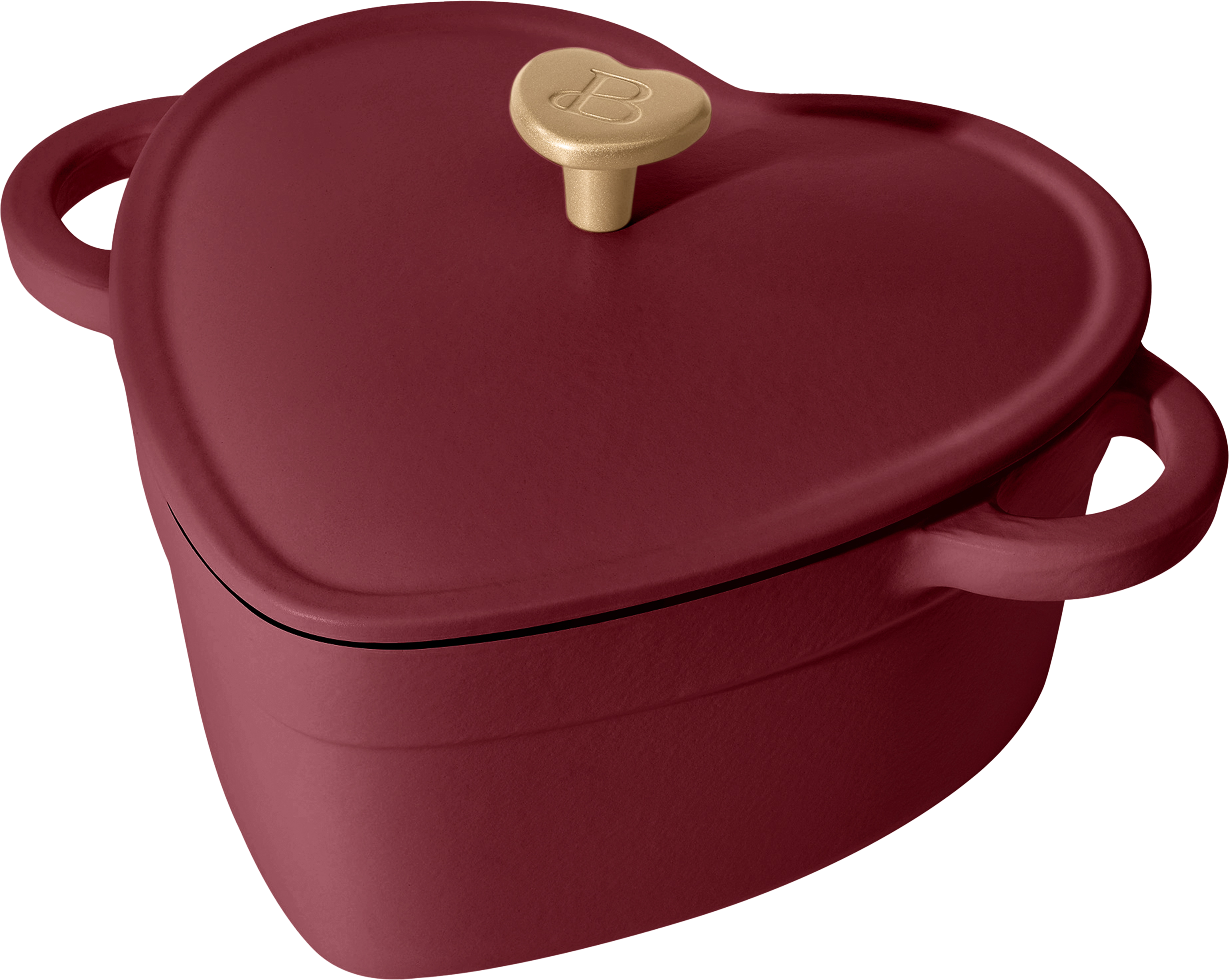 2QT Cast Enamel Heart Dutch Oven