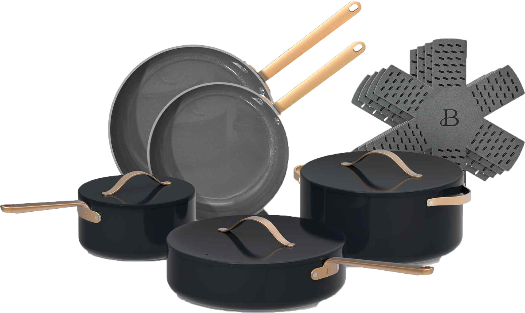 12pc Ceramic Non-Stick Cookware Set – Beautiful™