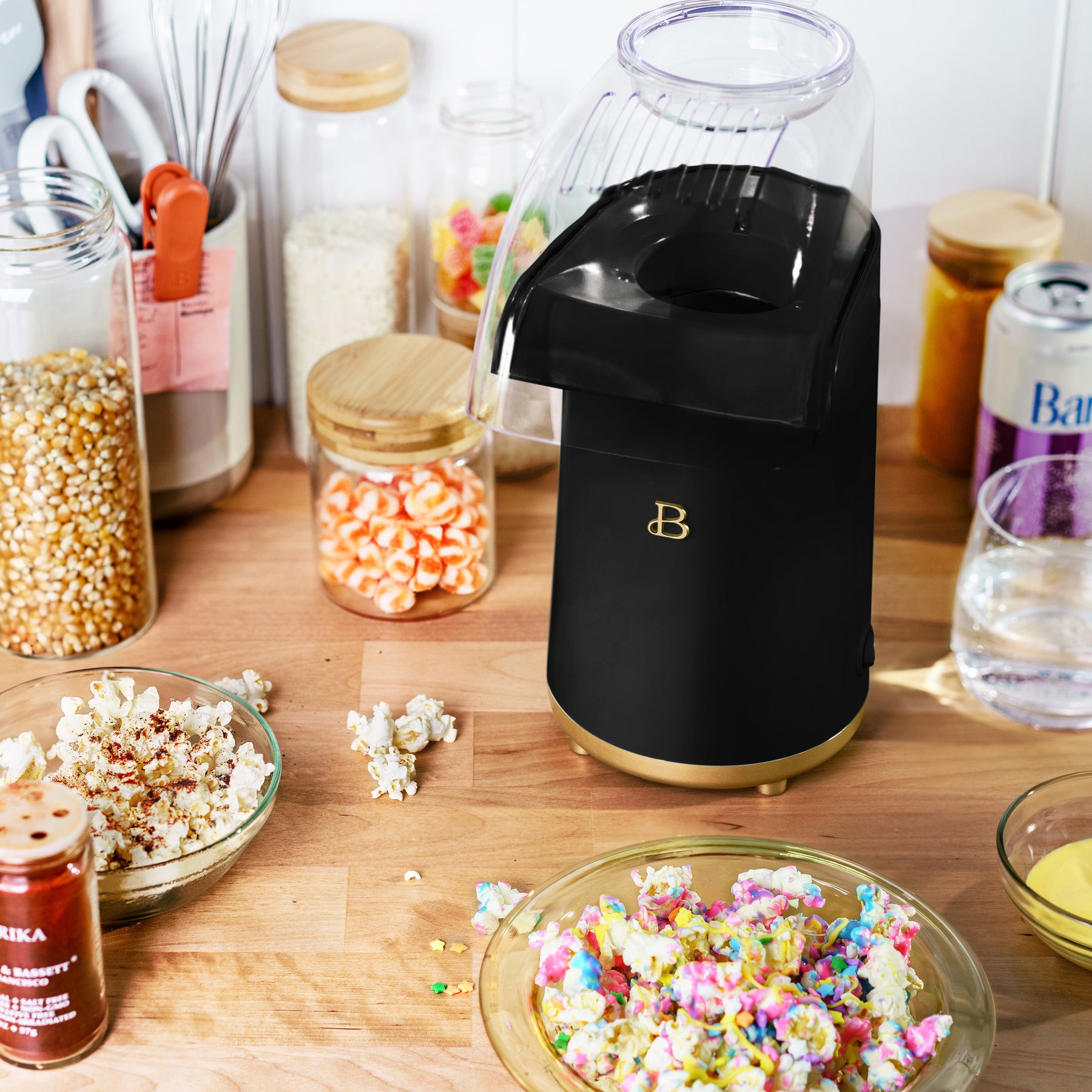 Vintage Wear Ever Popcorn Pumper 73000 à air chaud avec beurrier et Vintage Wear Ever Popcorn Pumper 73000 à air chaud avec beurrier et